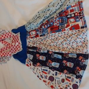 Patriotic dress girls size small